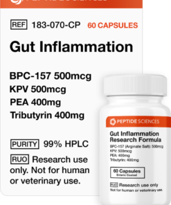 Gut Inflammation (60 Capsules) (Stable BPC-157, KPV, PEA, Tributyrin)